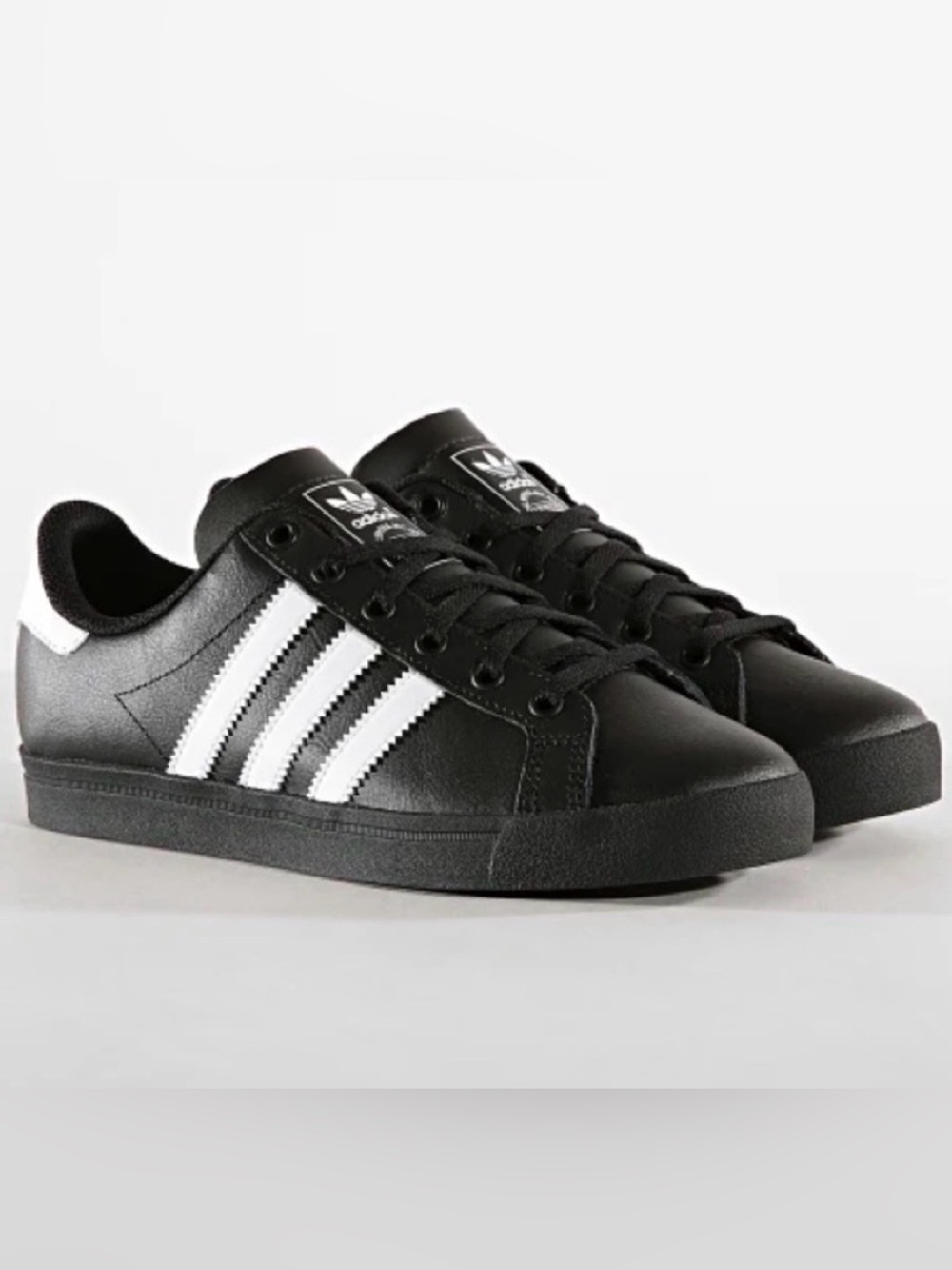 Adidas Coast Star Youth 5 Women’s 6.5 Black White Sneakers Shoes